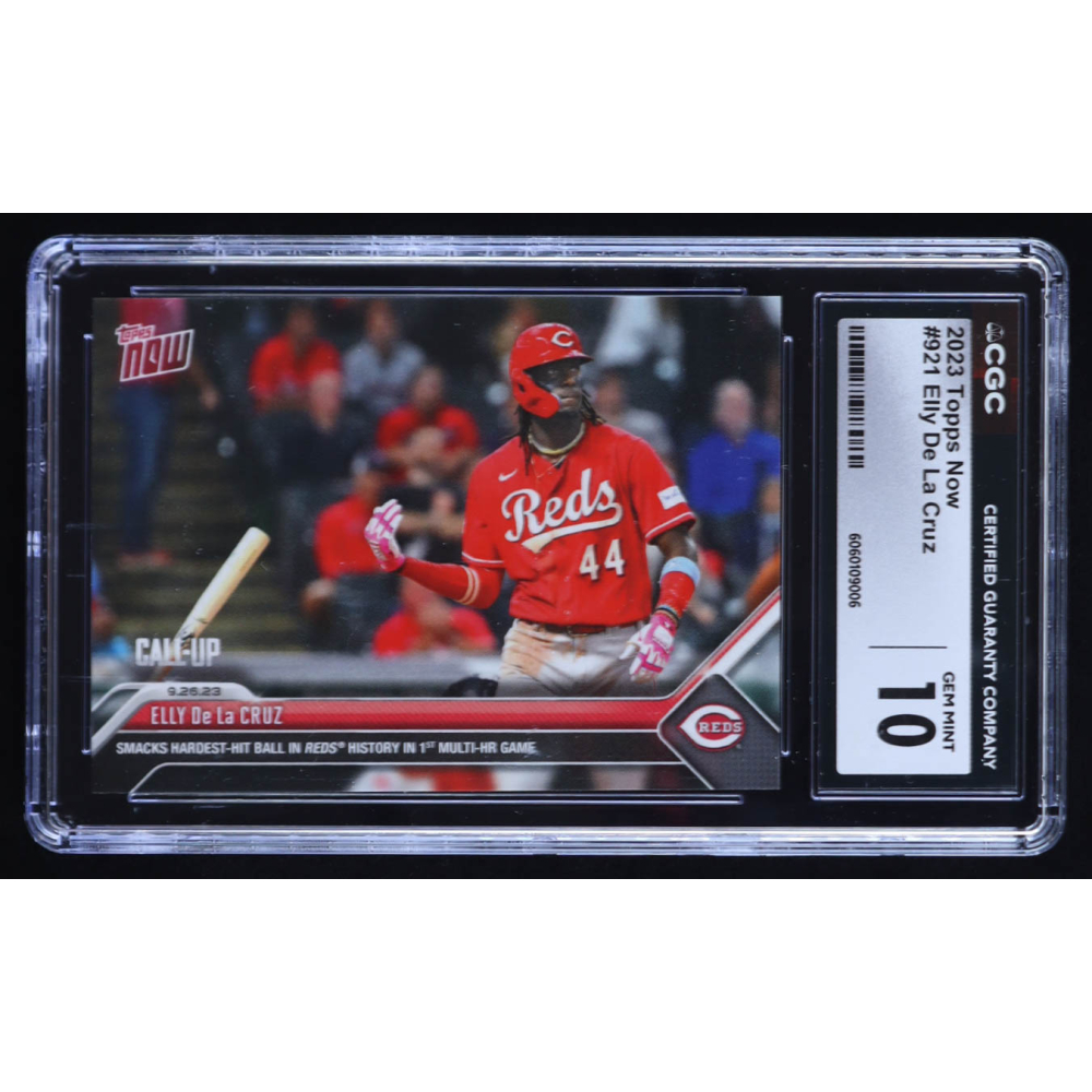 Elly De La Cruz 2023 Topps Now #921 RC (CGC 10) at PristineAuction.com