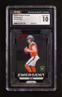 Bo Nix 2024 Panini Prizm Emergent #3 RC (CGC 10) at PristineAuction.com