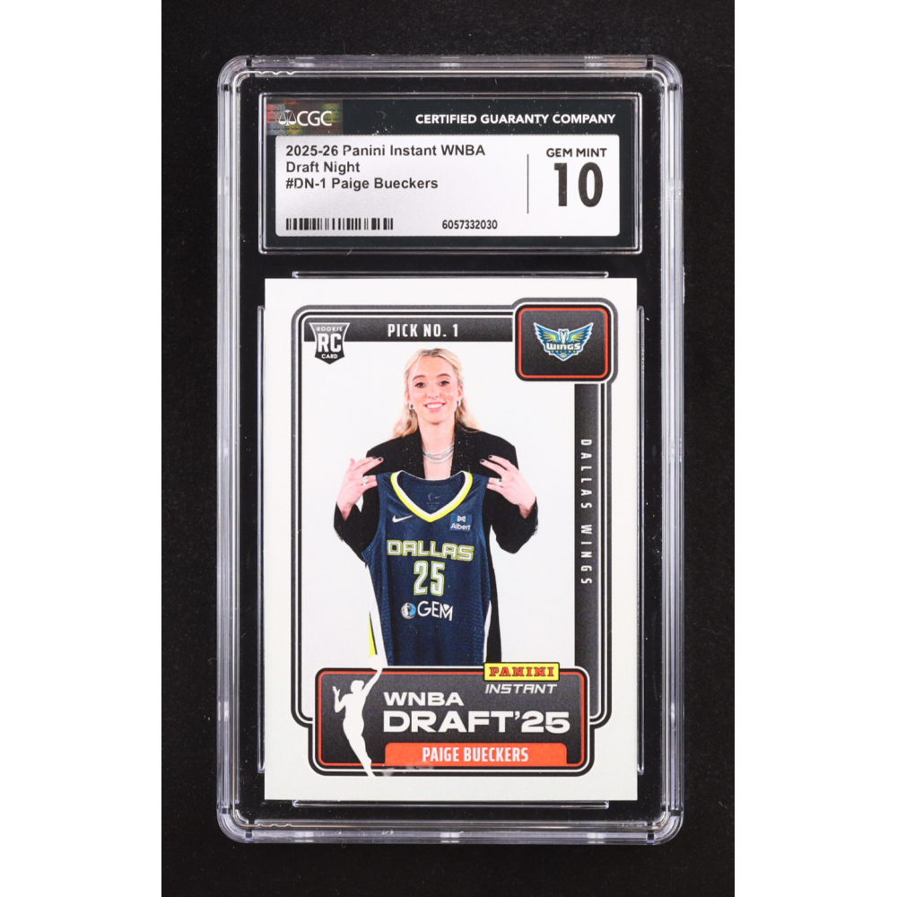 Paige Bueckers 2025-26 Panini Instant WNBA Draft Night #DN-1 RC (CGC 10) at PristineAuction.com