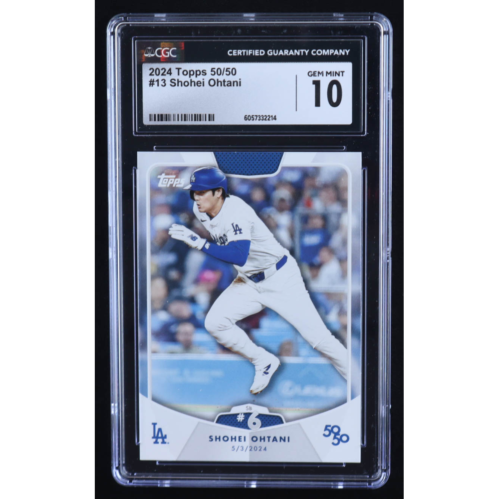 Shohei Ohtani 2024 Topps 50/50 Ohtani #13 (CGC 10) at PristineAuction.com