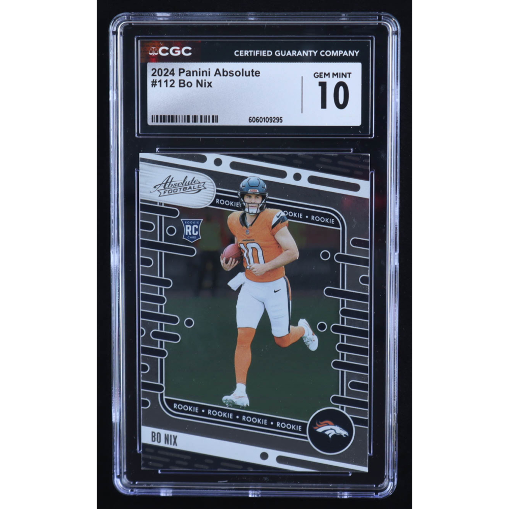 Bo Nix 2024 Absolute #112 RC (CGC 10) at PristineAuction.com