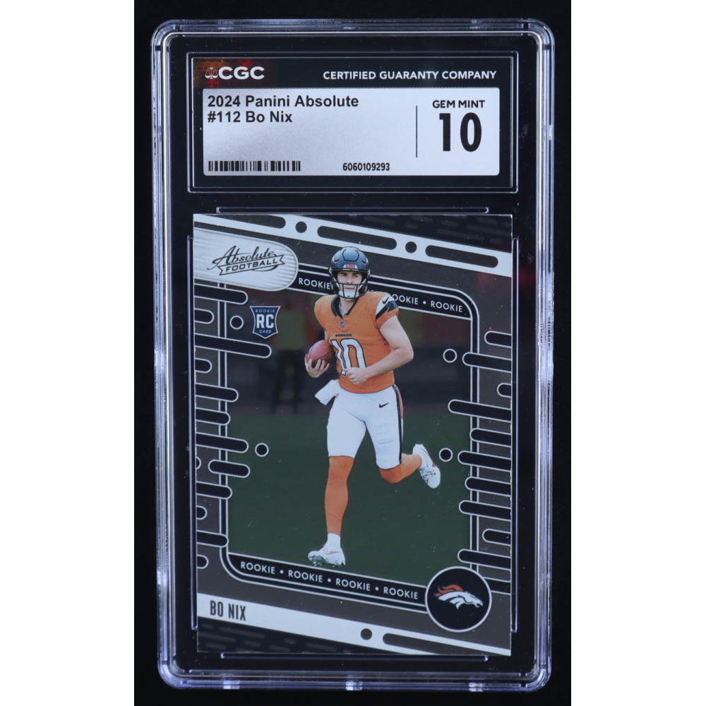 Bo Nix 2024 Absolute #112 RC (CGC 10) at PristineAuction.com