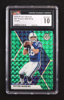 Peyton Manning 2020 Panini Mosaic Mosaic Green #90 (CGC 10) at PristineAuction.com