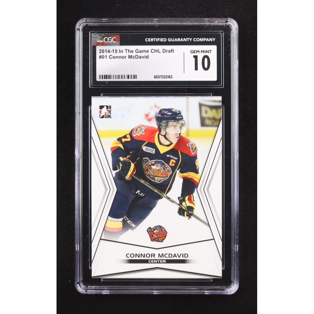 Connor McDavid 2014-15 In The Game CHL Draft #01 RC (CGC 10) at PristineAuction.com