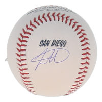 Jackson Merrill Signed Padres City Connect OML Baseball (Beckett) at PristineAuction.com