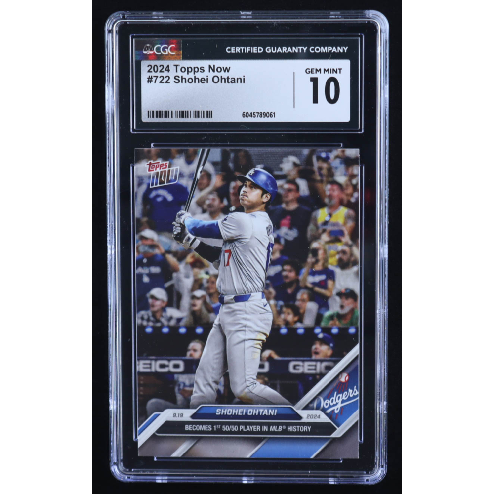 Shohei Ohtani 2024 Topps Now #722 (CGC 10) at PristineAuction.com