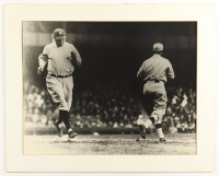 Babe Ruth Touching Home Plate Custom Framed Photo Display at PristineAuction.com