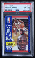 Michael Jordan 1991-92 Fleer #211 AS (PSA 8) at PristineAuction.com