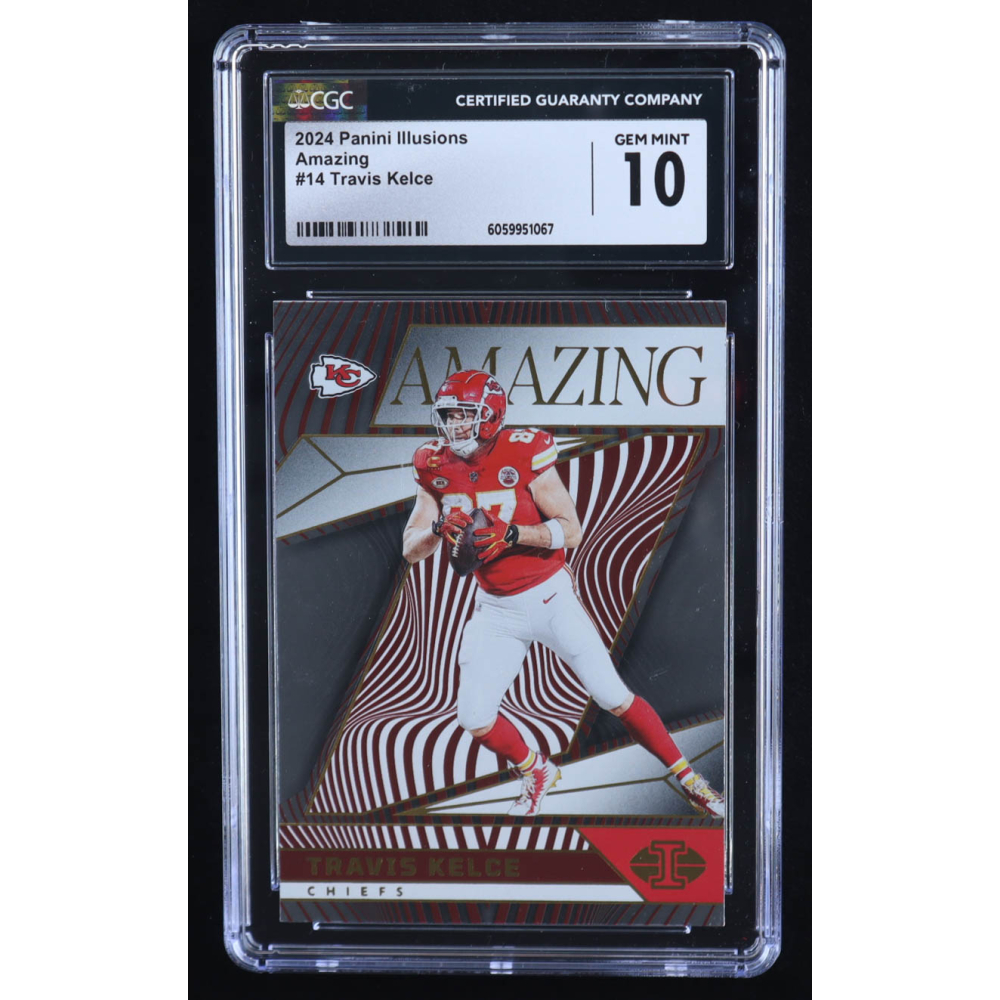 Travis Kelce 2024 Panini Illusions Amazing #14 (CGC 10) at PristineAuction.com