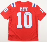 Drake Maye Signed Patriots Nike Authentic Jersey (Fanatics) at PristineAuction.com