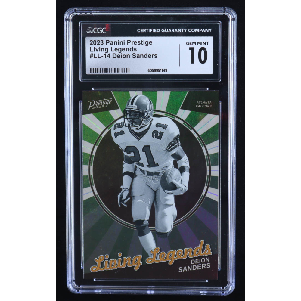 Deion Sanders 2023 Prestige Living Legends #14 (CGC 10) at PristineAuction.com