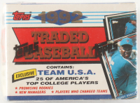 1992 Topps Traded Baseball Complete Set of (132) Cards with Nomar Garciaparra #39T USA RC, Jason Varitek #123T USA RC, Sammy Sosa #109T Cubs, Jason Giambi #40T USA at PristineAuction.com