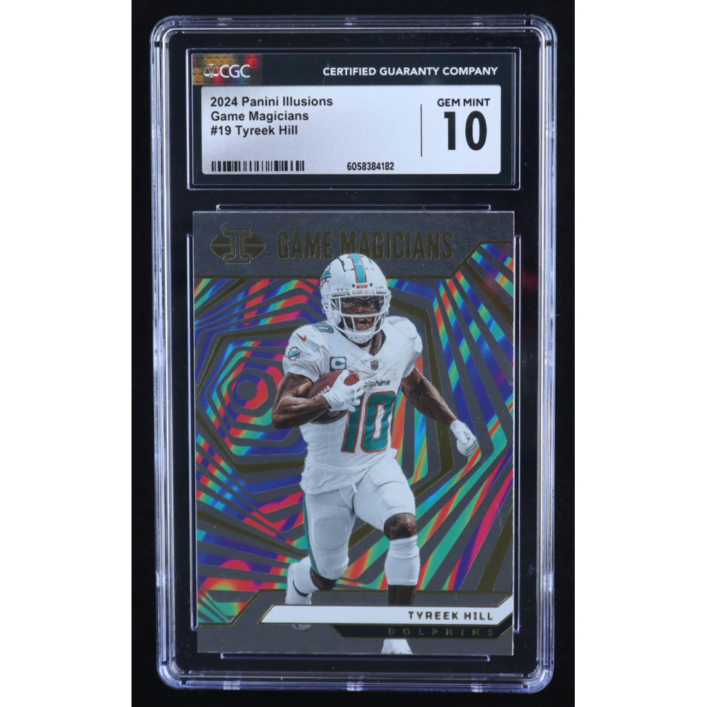 Tyreek Hill 2024 Panini Illusions Game Magicians #19 (CGC 10) at PristineAuction.com