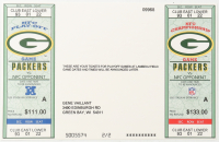 1981 Green Bay Packers Uncut, Unused Sheet of (2) Playoff Tickets at PristineAuction.com