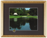 "Sunday at the Masters" Custom Framed Photo Display with Official Masters Tournament Pin at PristineAuction.com