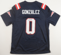 Christian Gonzalez Signed Patriots Nike Authentic Jersey (Beckett) at PristineAuction.com