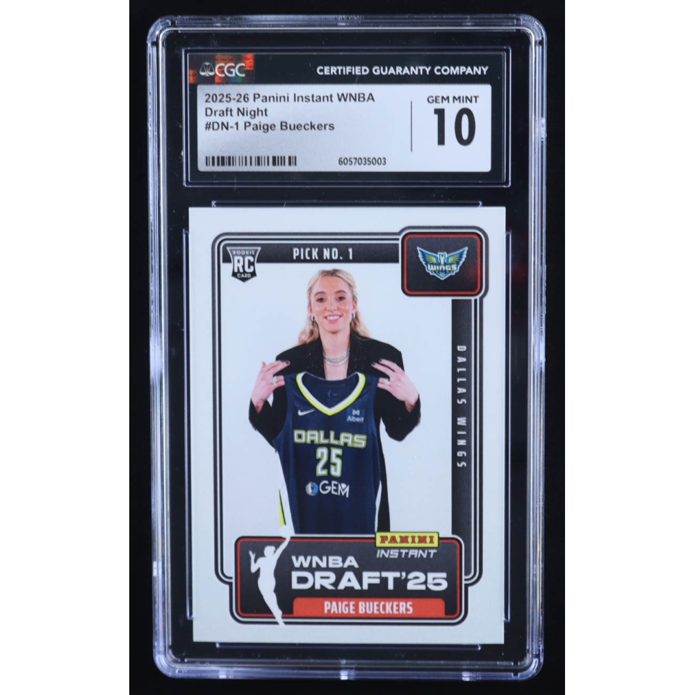 Paige Bueckers 2025-26 Panini Instant Draft Night #DN1 RC (CGC 10) at PristineAuction.com