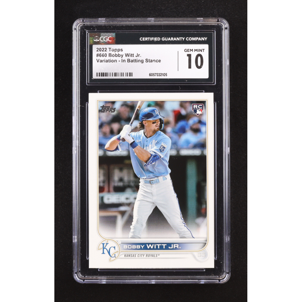Bobby Witt Jr. 2022 Topps Variation #660 RC (CGC 10) at PristineAuction.com