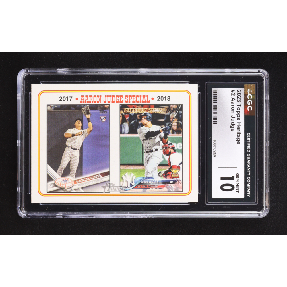 Aaron Judge 2023 Topps Heritage #2 (CGC 10) at PristineAuction.com