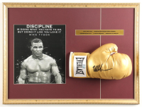 Mike Tyson Signed "Discipline Is Doing..." Custom Framed Print Display with Everlast Golden Glove (Tyson) at PristineAuction.com