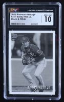 Bobby Witt Jr. 2021 Bowman Heritage Prospects Black and White #217 RC (CGC 10) at PristineAuction.com
