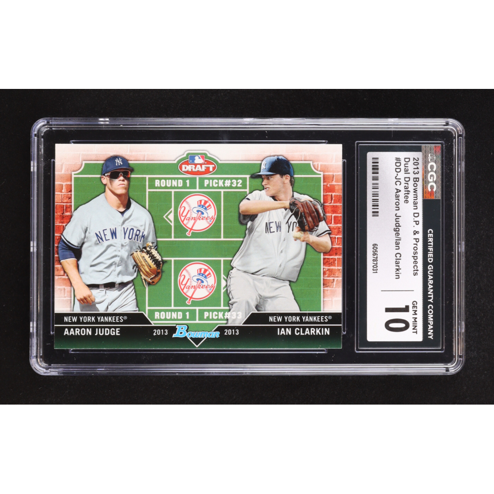 Aaron Judge / Ian Clarkin 2013 Bowman Draft Dual Draftee #JC RC (CGC 10) at PristineAuction.com