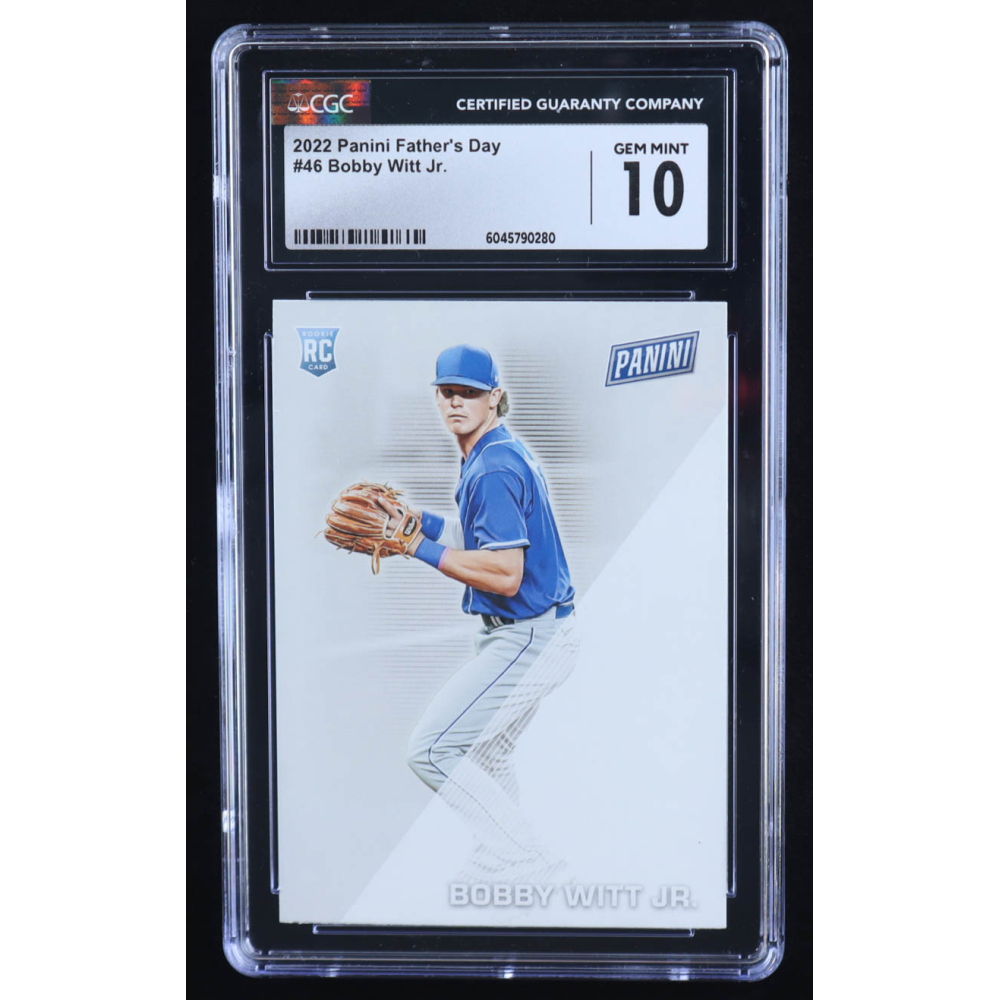 Bobby Witt Jr. 2022 Panini Father's Day #46 RC (CGC 10) at PristineAuction.com