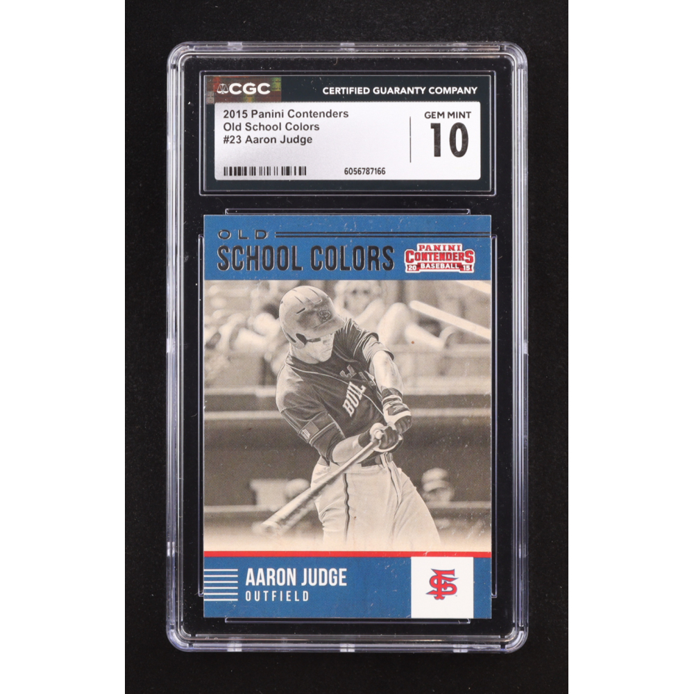 Aaron Judge 2015 Panini Contenders Old School Colors #23 RC (CGC 10) at PristineAuction.com