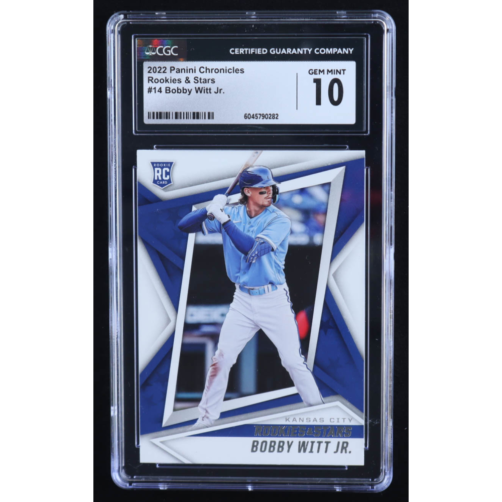 Bobby Witt Jr. 2022 Panini Chronicles Rookies and Stars #14 RC (CGC 10) at PristineAuction.com