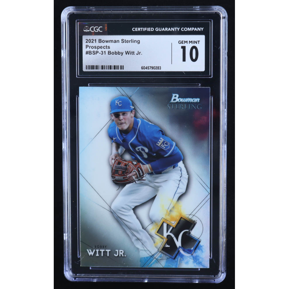 Bobby Witt Jr. 2021 Bowman Sterling Prospects #BSP31 RC (CGC 10) at PristineAuction.com