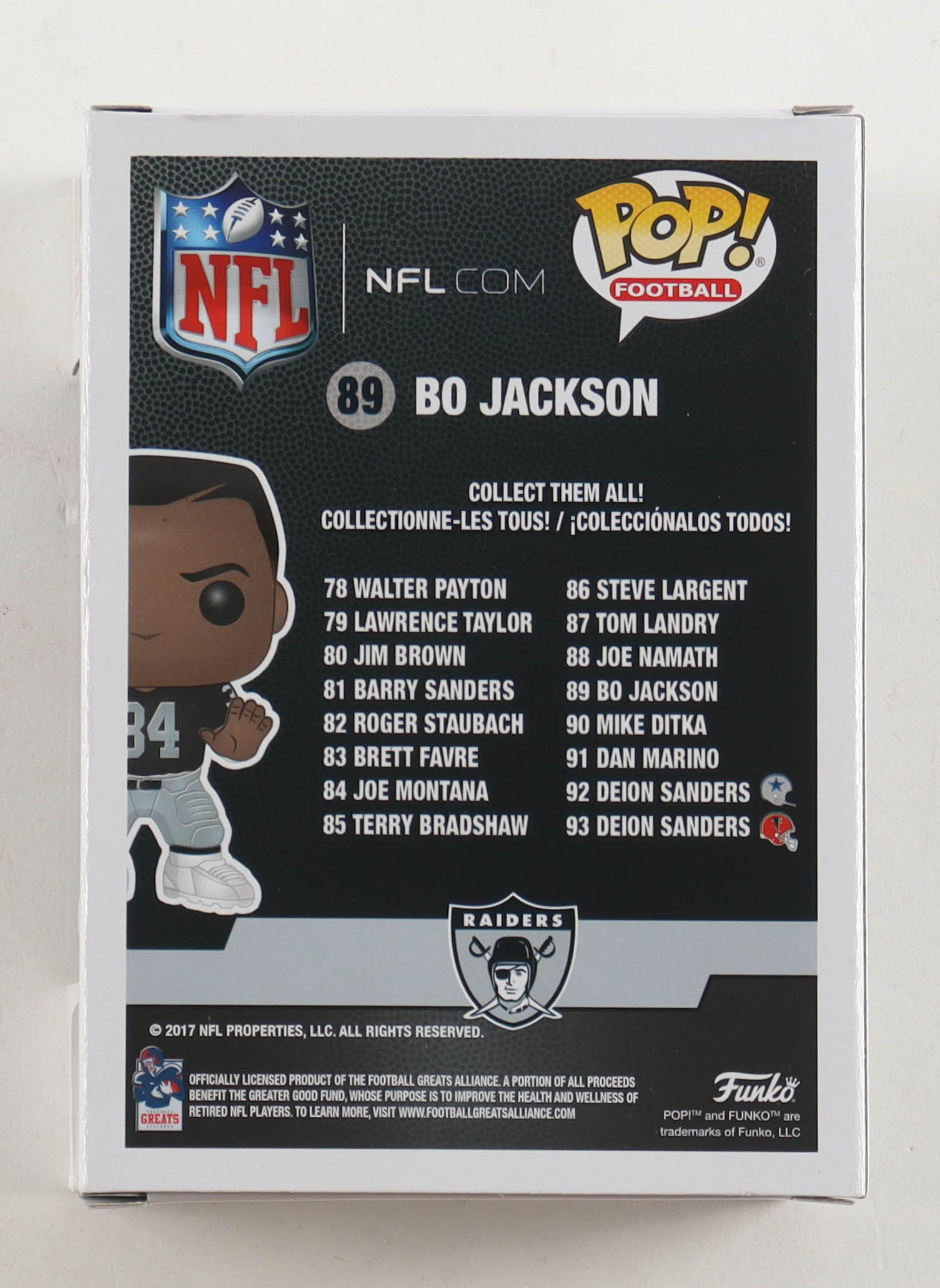 Nick Daiz (UFC) Signed "Raiders" #89 Bo Jackson Funko Pop (JSA) at PristineAuction.com Nick Daiz (UFC) Signed "Raiders" #89 Bo Jackson Funko Pop (JSA) at PristineAuction.com