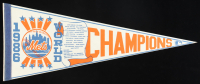 Vintage 1986 New York Mets World Championship Felt Pennant Flag at PristineAuction.com