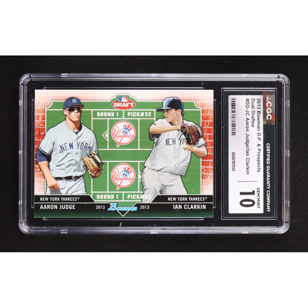 Aaron Judge / Ian Clarkin 2013 Bowman Draft Dual Draftee #JC RC (CGC 10) at PristineAuction.com