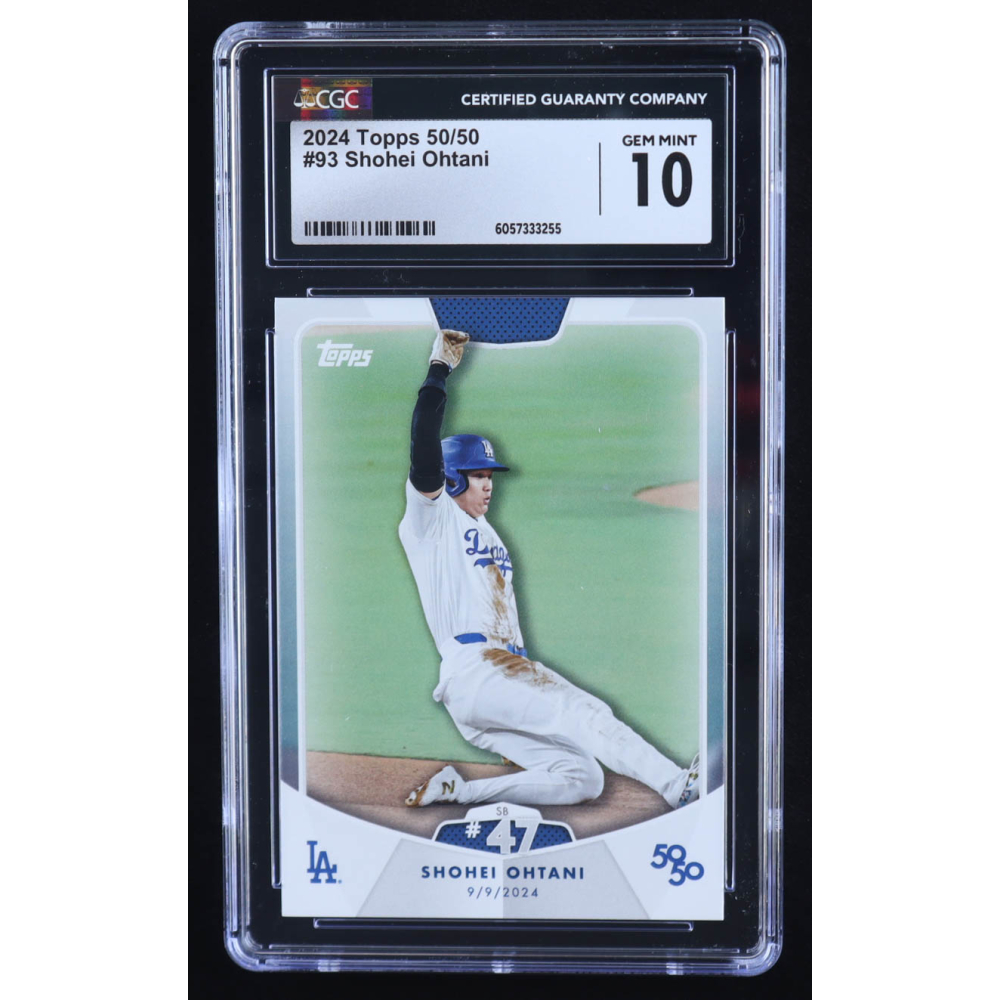 Shohei Ohtani 2024 Topps 50/50 Ohtani #93 (CGC 10) at PristineAuction.com