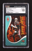 Tom Brady 2021 Panini Phoenix Heat Wave Teal #1 #118/149 (CGC 10) at PristineAuction.com