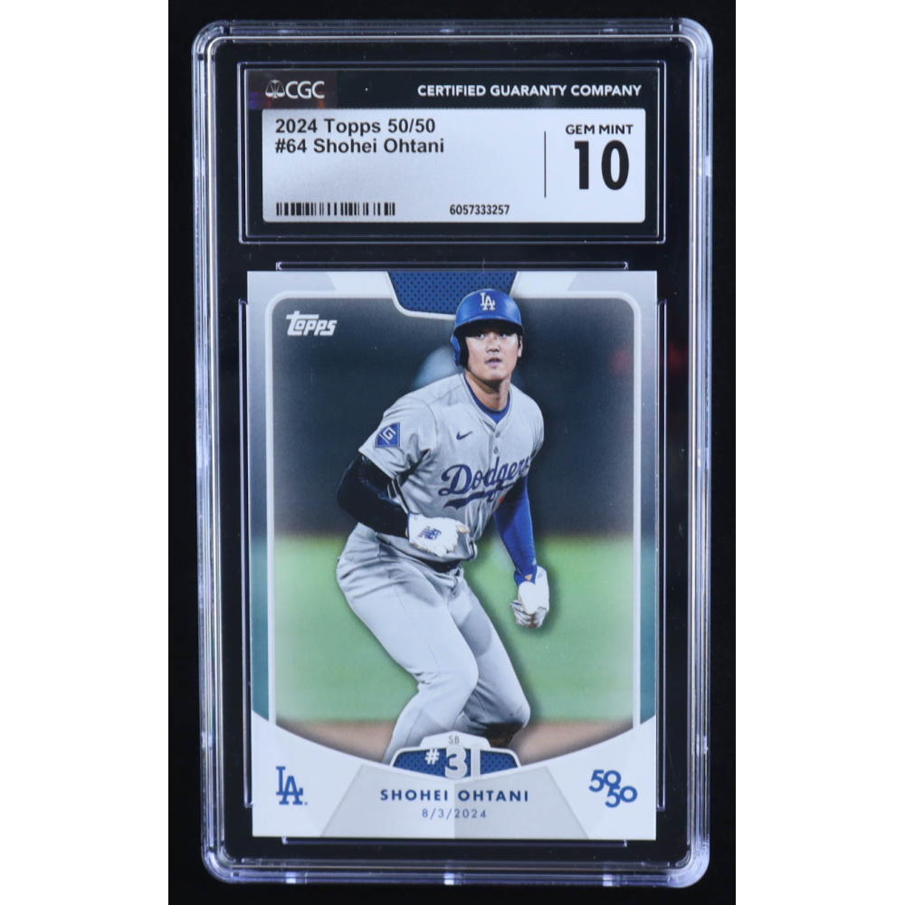 Shohei Ohtani 2024 Topps 50/50 Ohtani #64 (CGC 10) at PristineAuction.com