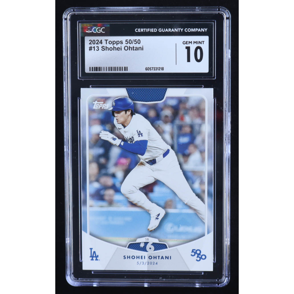Shohei Ohtani 2024 Topps 50/50 Ohtani #13 (CGC 10) at PristineAuction.com