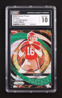 Joe Montana 2024 Panini Prizm Portals Prizms Green Wave #1 (CGC 10) at PristineAuction.com