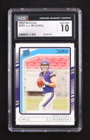 J.J. McCarthy 2024 Donruss #303 RR RC (CGC 10) at PristineAuction.com
