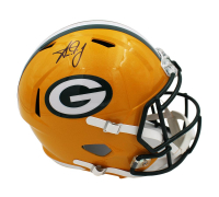 Aaron Jones Signed Packers Full-Size Speed Helmet (Beckett) at PristineAuction.com