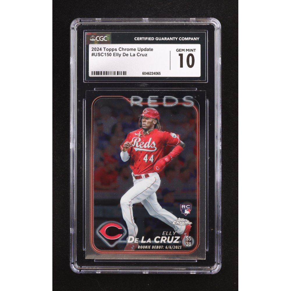 Elly De La Cruz 2024 Topps Chrome Update #USC150 RC (CGC 10) at PristineAuction.com