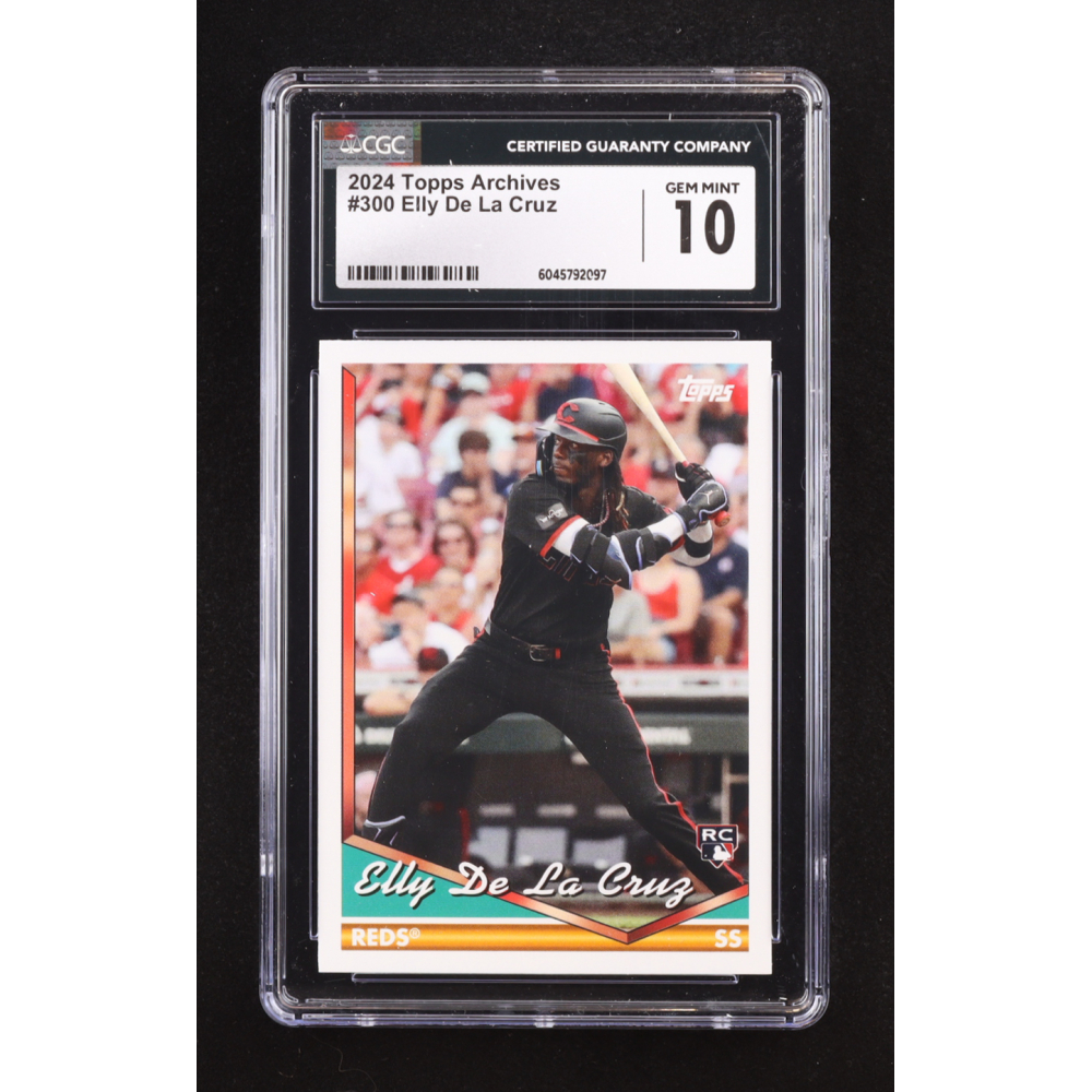 Elly De La Cruz 2024 Topps Archives #300 RC (CGC 10) at PristineAuction.com