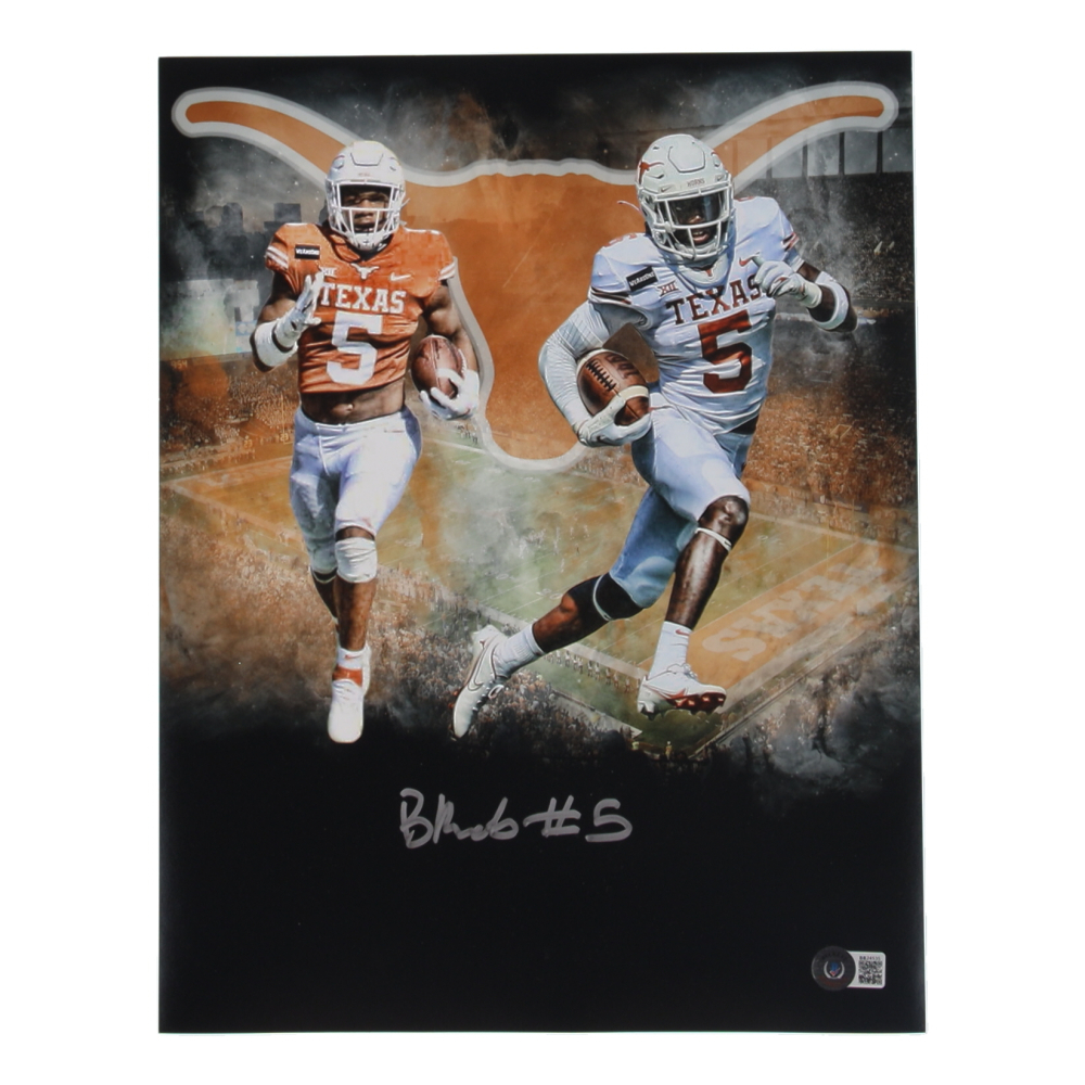 Bijan Robinson Signed Texas Longhorns 11x14 Photo (Beckett) at PristineAuction.com