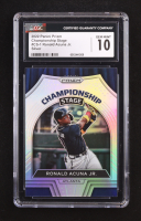 Ronald Acuna Jr. 2022 Panini Prizm Championship Stage Prizms Silver #1 (CGC 10) at PristineAuction.com