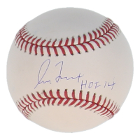 Greg Maddux Signed OML Baseball Inscribed "HOF 14" (Beckett) at PristineAuction.com