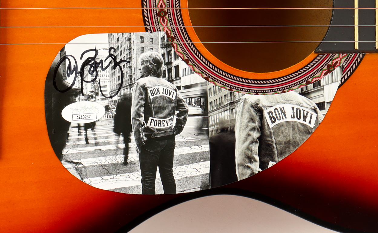 Jon Bon Jovi Signed 38" Acoustic Guitar (JSA) at PristineAuction.com Jon Bon Jovi Signed 38" Acoustic Guitar (JSA) at PristineAuction.com