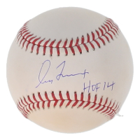 Greg Maddux Signed OML Baseball Inscribed "HOF 14" (Beckett) at PristineAuction.com