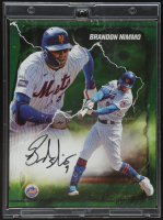 Brandon Nimmo Signed 2024 Fanatics Emanate Green Variant 8x10 Card #39/99 (MLB & Fanatics) at PristineAuction.com
