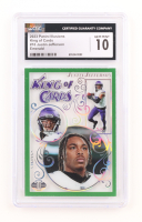 Justin Jefferson 2023 Panini Illusions King of Cards Emerald #10 (CGC 10) at PristineAuction.com