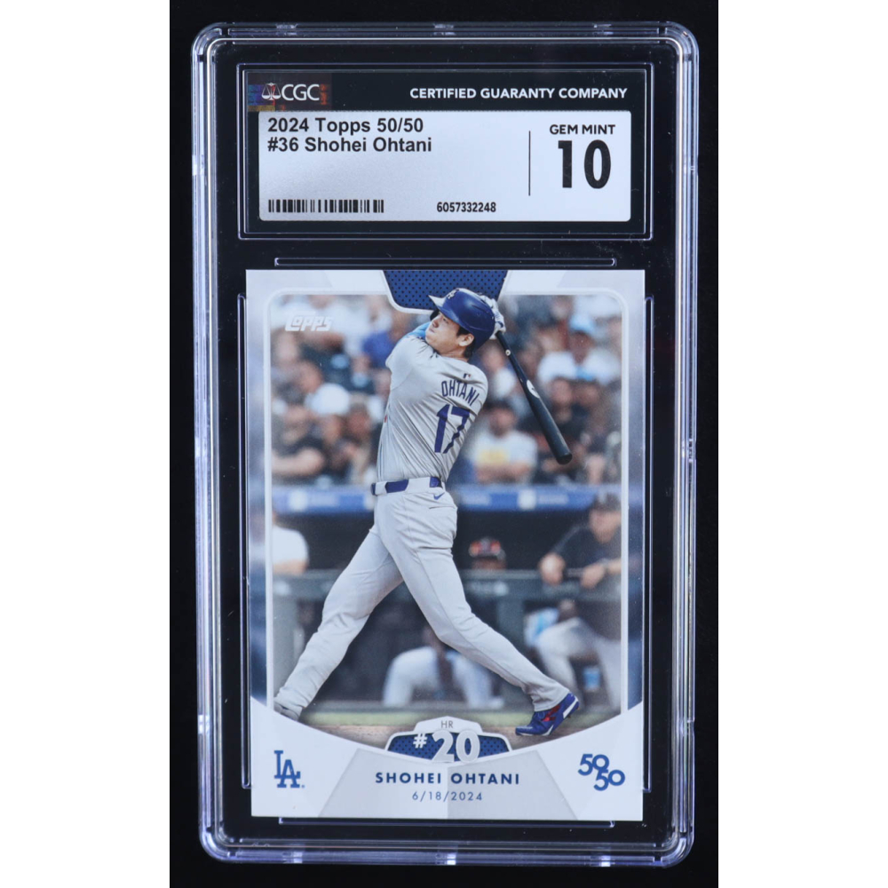 Shohei Ohtani 2024 Topps 50/50 Ohtani #36 (CGC 10) at PristineAuction.com